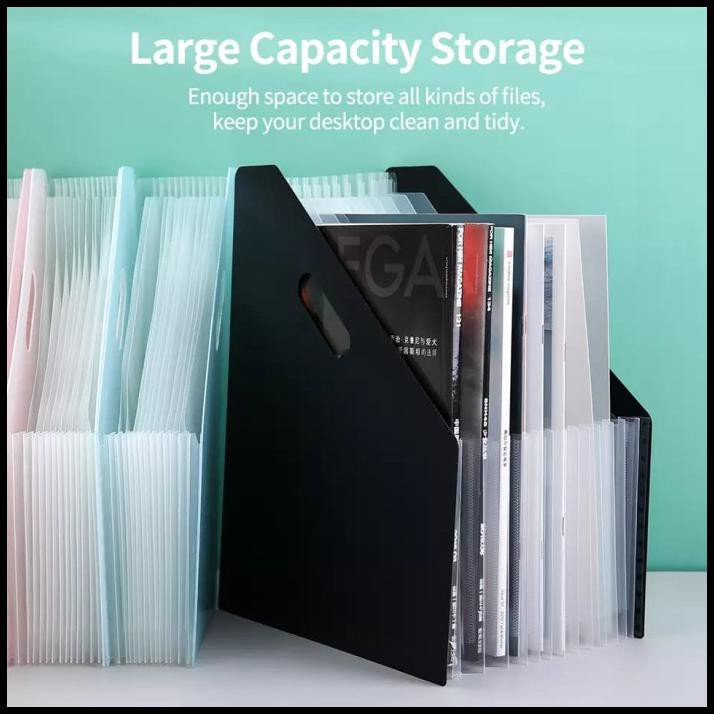 Jual Triple W Foldable Folder A4 Tempat Penyimpanan Rak Meja Kerja ...
