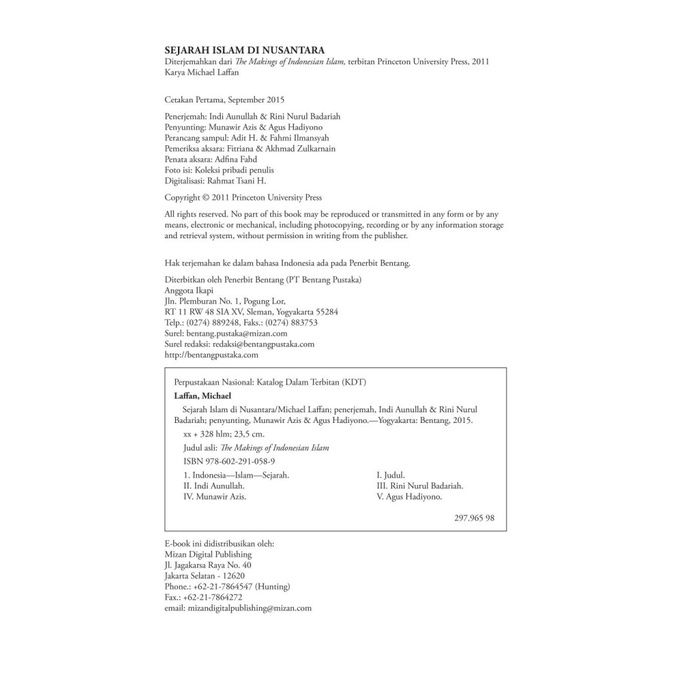 Jual Sejarah Islam di Nusantara Michael Laffan Shopee Indonesia