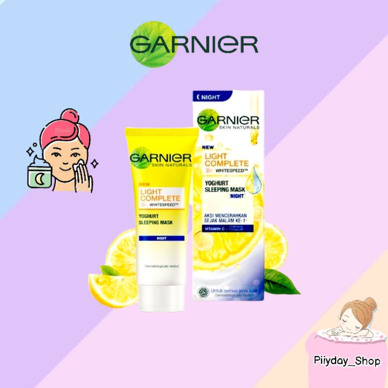 Jual Garnier Light Complete Yoghurt Sleeping Mask Night Cream 20ml Shopee Indonesia