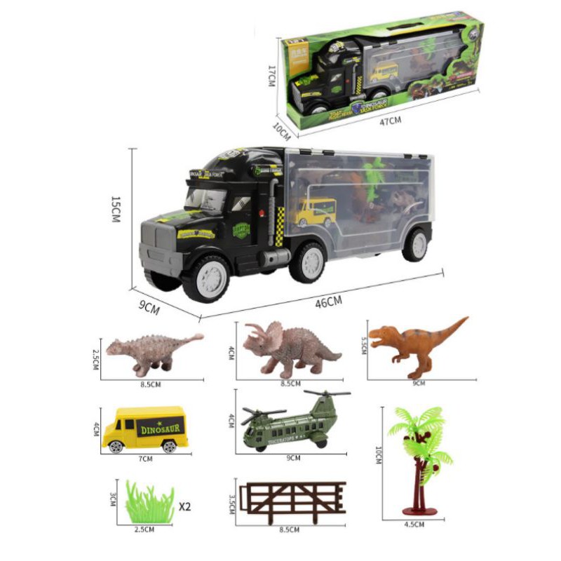 Jual Dinosaur task force - dino truck set | Shopee Indonesia