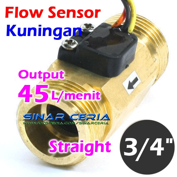 Jual Water Flow Sensor 3/4