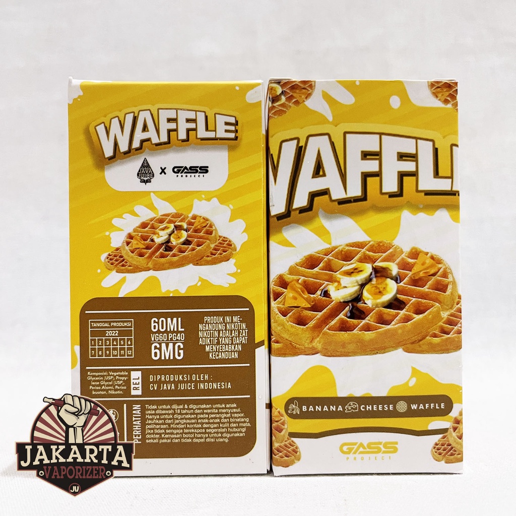 Jual WAFFLE V2 BANANA CHEESE WAFFLE 60ML 3MG 6MG BY JAVA JUICE X GASS ...