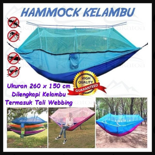 Jual Hammock Kelambu Tempat Tidur Gantung Ayunan Hamock Hamok