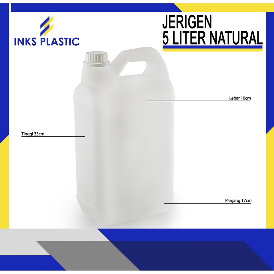 Jual Jerigen 5 Liter Putih Natural 10 Pcs Shopee Indonesia 8264