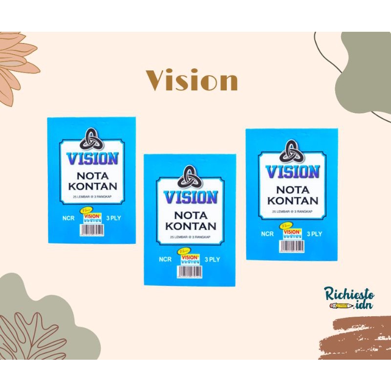 Jual Nota Ncr 3ply Vision/Buku Nota | Shopee Indonesia