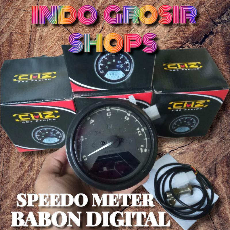 Jual spidometer speedometer digital custom caferacer scrambler bober