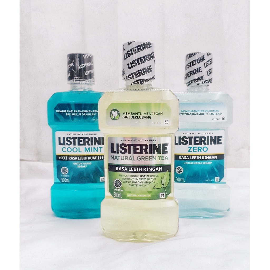Jual (MURAH) 500ml Listerine Antiseptic Mouthwash COOL MINT, ZERO