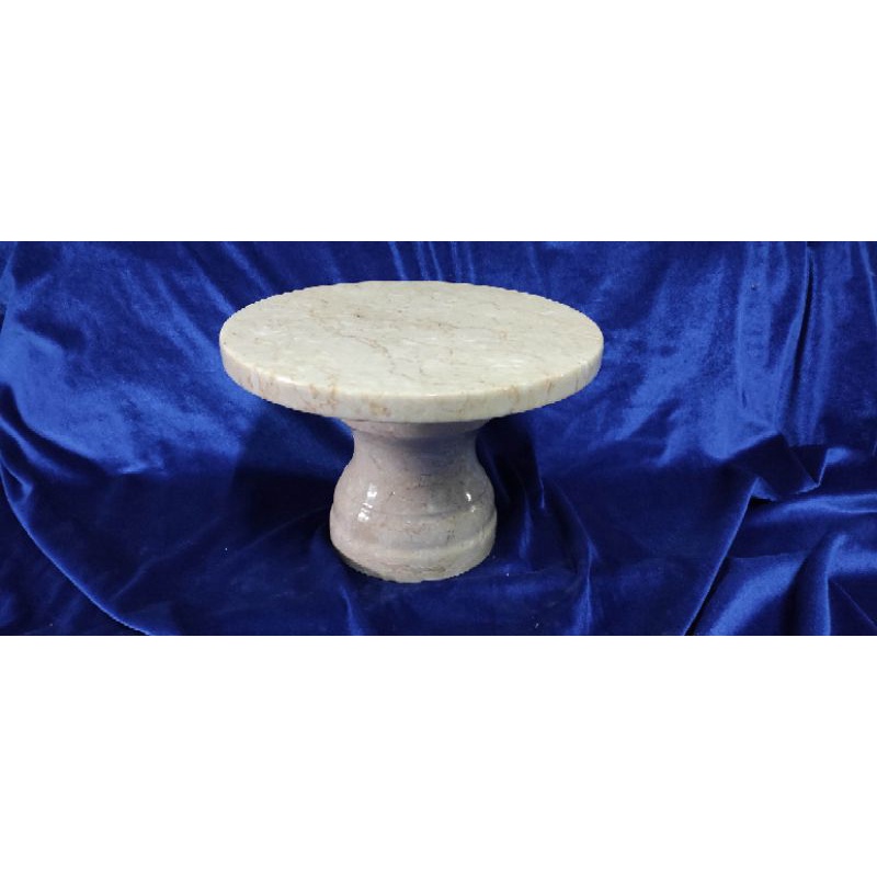 Jual cake stand putar tatakan roti berputar marmer marble 25cm | Shopee ...