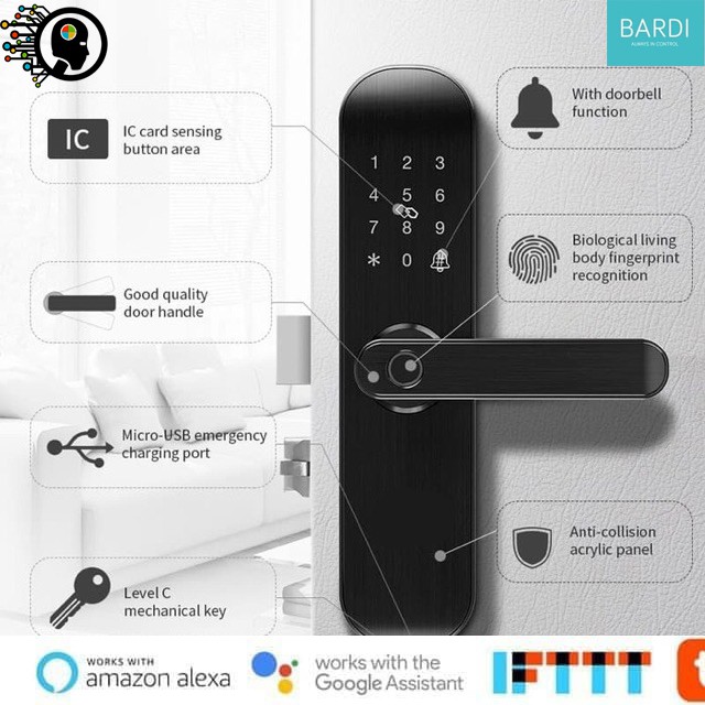 Jual Bardi Smart Door Lock Gagang Kunci Kunci Pintu Digital