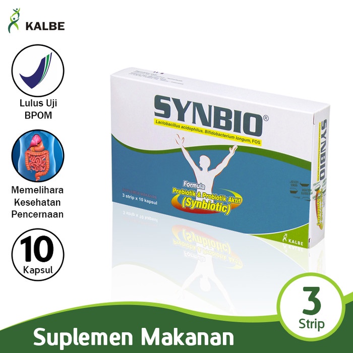 Jual Kesehatan - Kalbe Suplemen 3 Strip Synbio Synbiotic Kesehatan ...