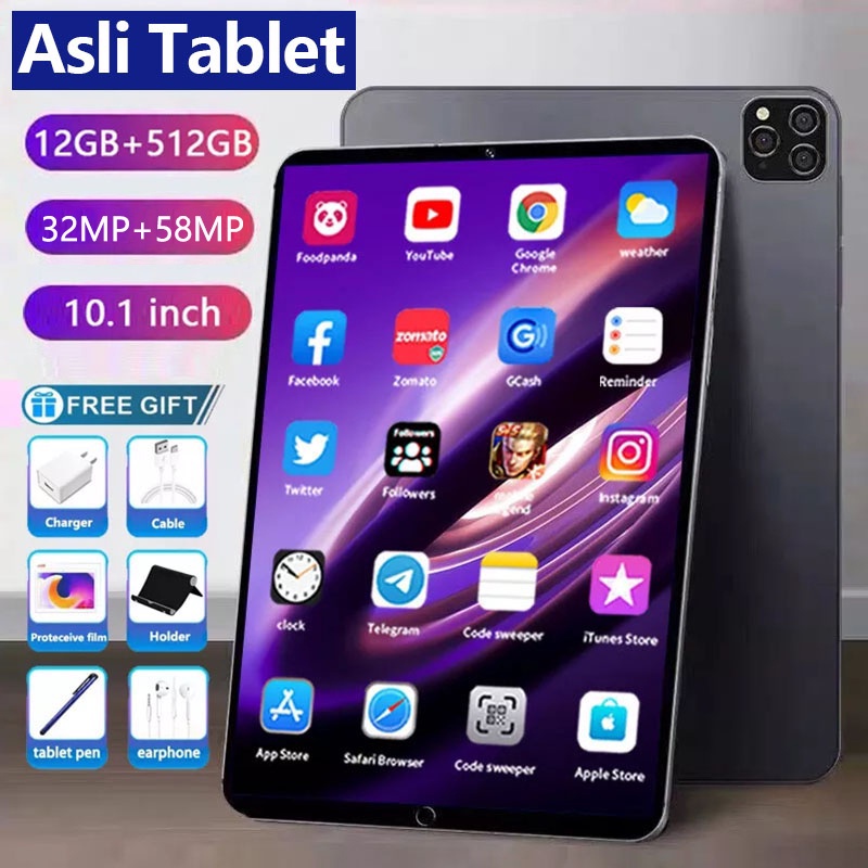 Jual Tablet PC Galaxy Tab Baru 10.1inch 12GB + 512GB Tablet Android 10.