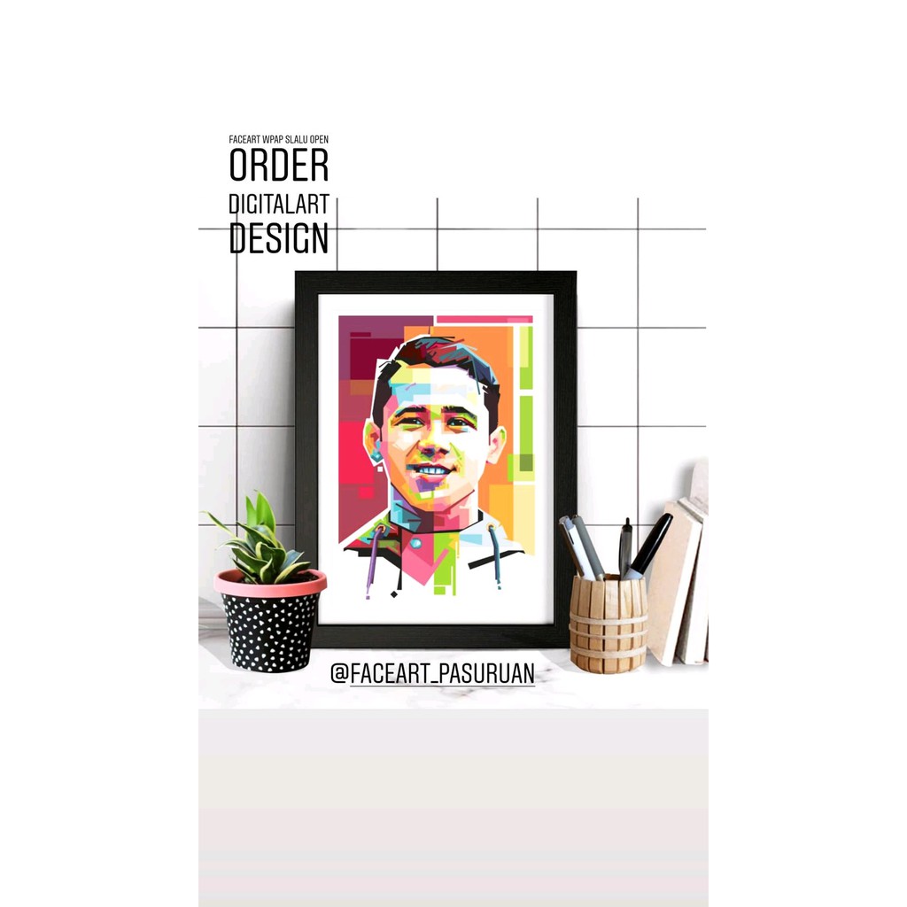Jual lukisan wajah wpap dan frame Bagus | Shopee Indonesia