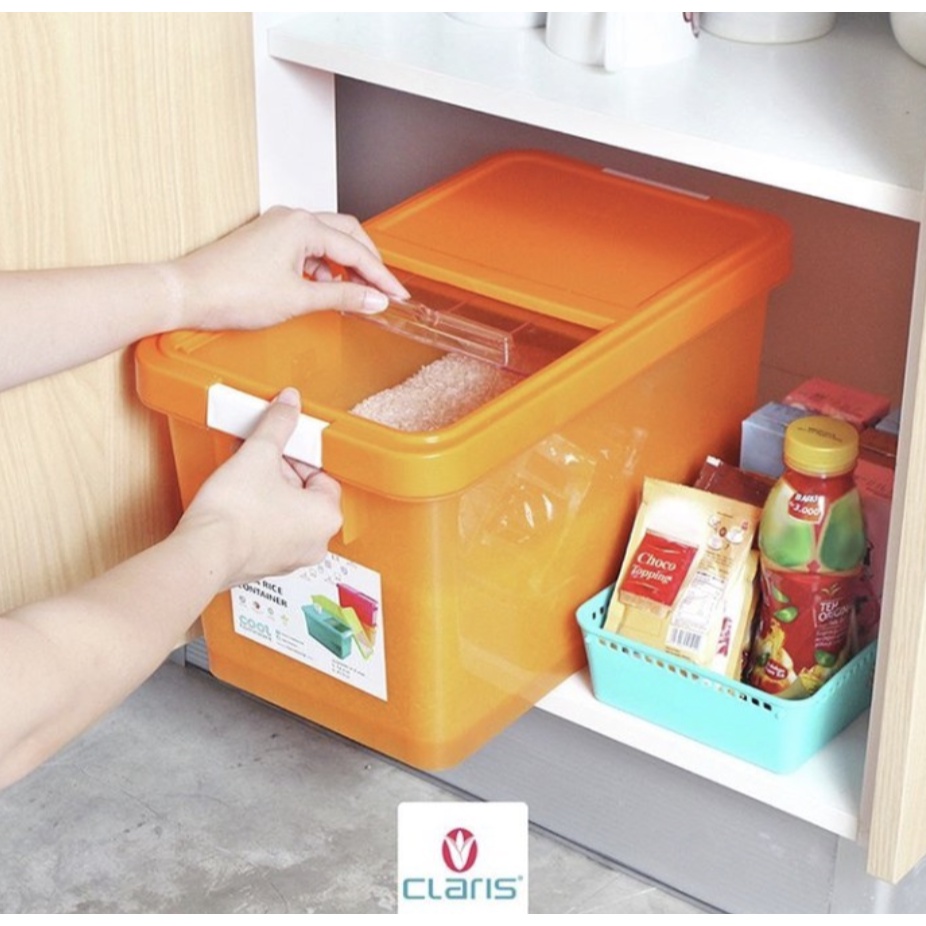 Jual Container box beras 12 liter Evita 1052AJD Claris | Shopee Indonesia