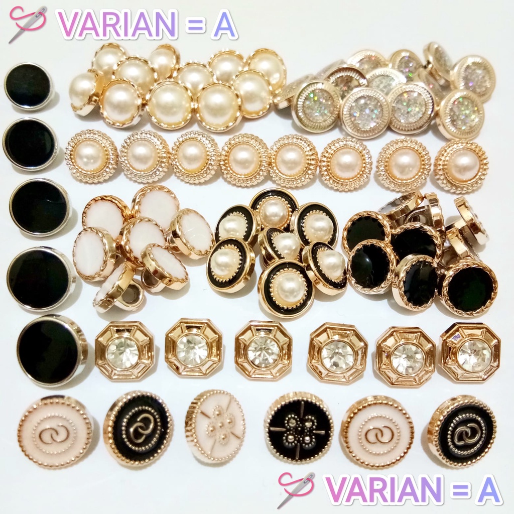 Jual Kancing Baju Motif Mix Campur Random Isi 100 Pcs | Shopee Indonesia