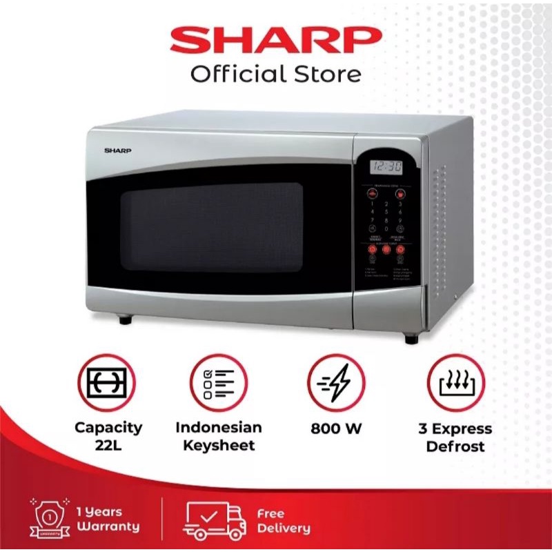 Jual SHARP Microwave Oven R-25C1 S-IN 22Lt | Shopee Indonesia