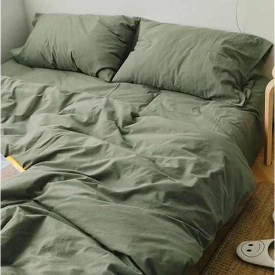 Jual BEDCOVER POLOS / MOTIF KOREA AESTHETIC UKURAN JUMBO (240x220) BAHAN KATUN DISPERSE (BC ONLY