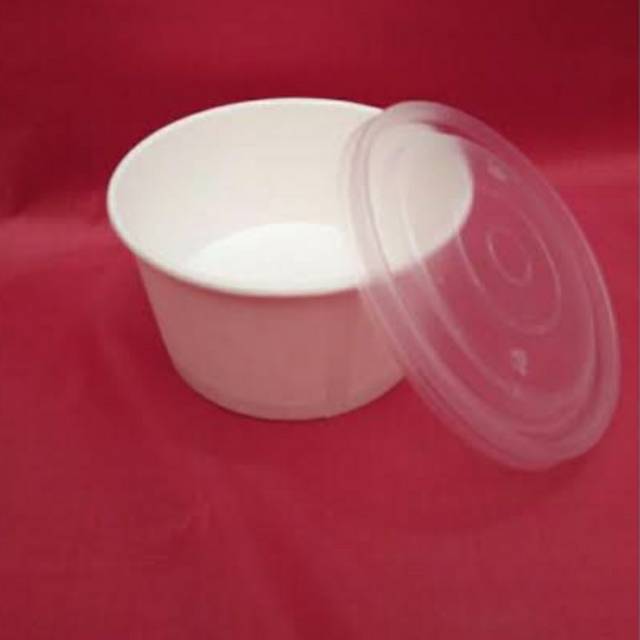 Jual Paper bowl polos rice bowl mangkok kertas ukuran 650ml murah ...