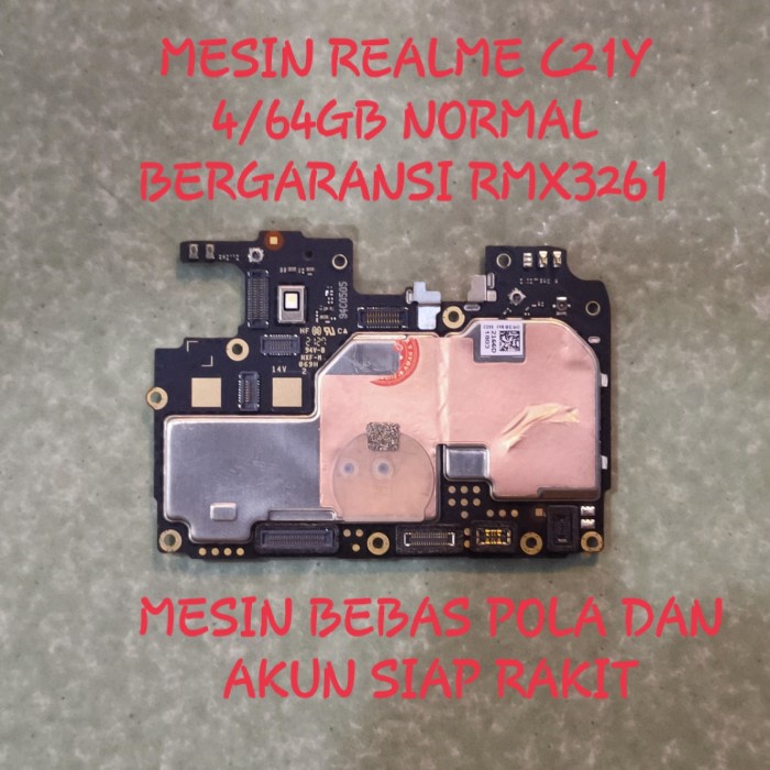 Jual MESIN REALME C21Y NORMAL 4/64GB mesin realme c21y normal rmx3263 ...