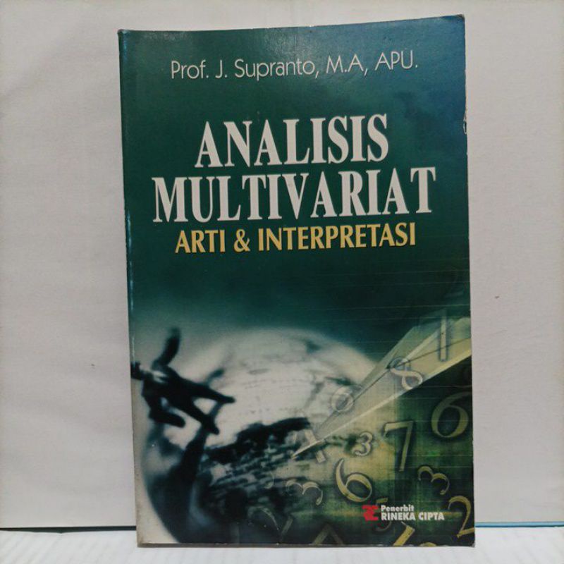 Jual Buku Analisis Multivariat Arti Dan Interpretasi Shopee Indonesia