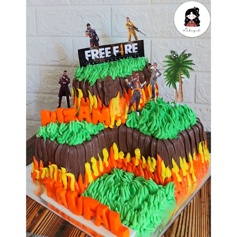 Jual Kue Ulang Tahun Karakter Free Fire (butter 22cm) Shopee Indonesia