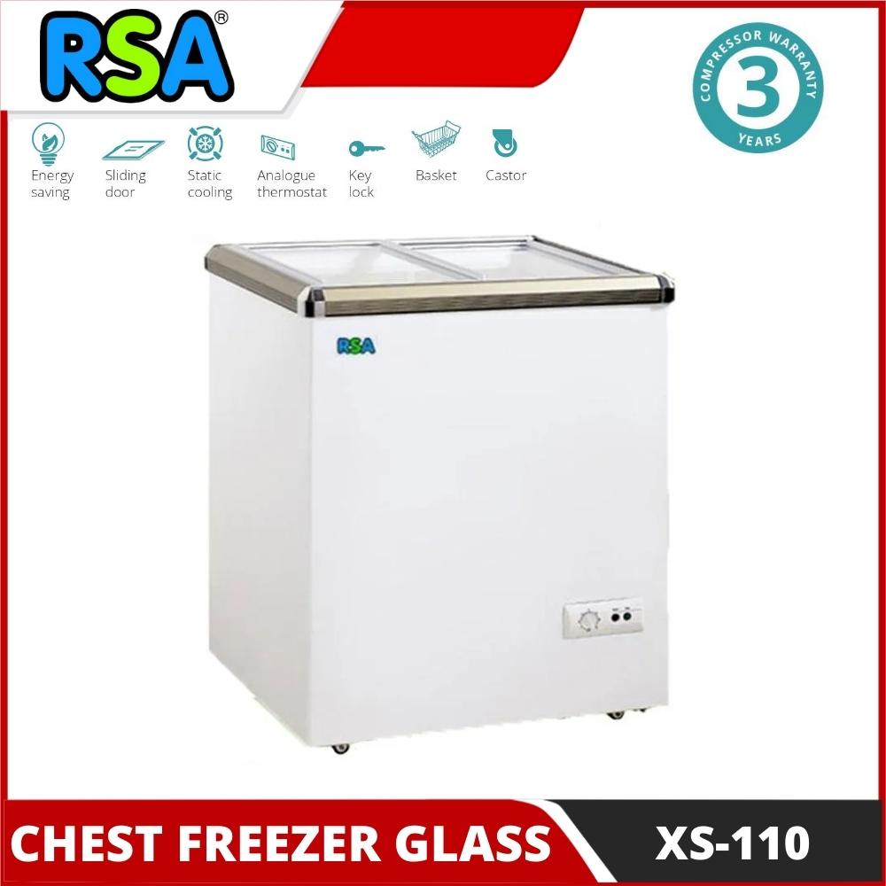 Jual CHEST FREEZER RSA XS-110 FREEZER ES KRIM KACA SLIDING XS 110 ...