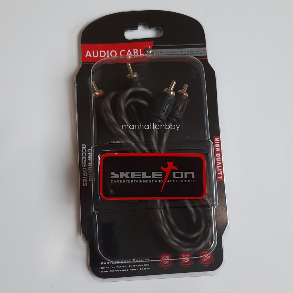 Jual Kabel RCA 1 Meter Merk Skeleton SKT-RC110 | Shopee Indonesia