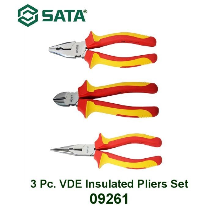 Jual TANG INSULATED SET LISTRIK VDE 09261 - 3 PCS INSULATED PLIERS SET ...