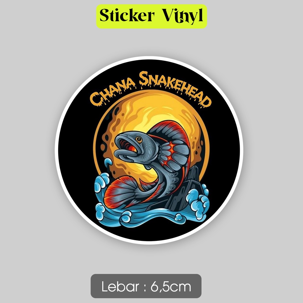 Jual Stiker Channa Snakehead Fish Sticker Vinyl Satuaan Motif Pencinta ...
