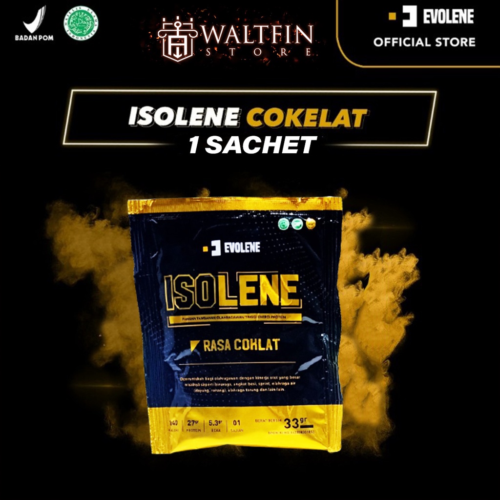 Jual Susu GYM Fitness Evolene Isolene 33 Gram 1 Sachet Eceran Suplemen ...