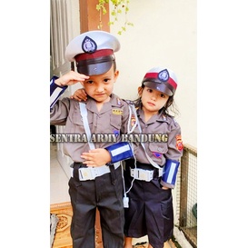 Jual Baju Polwan anak Seragam polisi wanita anak karnaval grosir