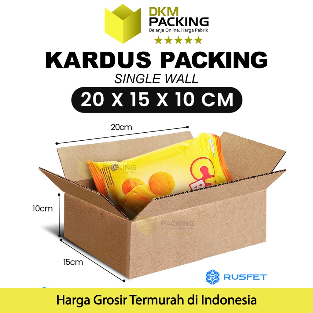 Jual KARDUS PACKING KARTON BOX 20x15x10cm DUS KOTAK PACKAGING POLOS ...