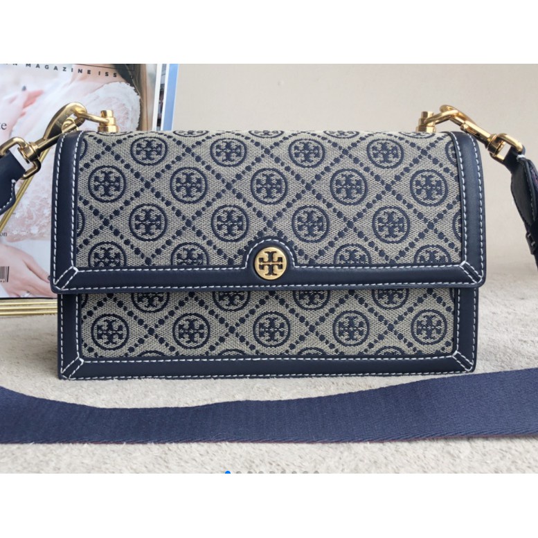 tas shoulder-bag Tory Burch T Monogram Jacquard Shoulder Bag