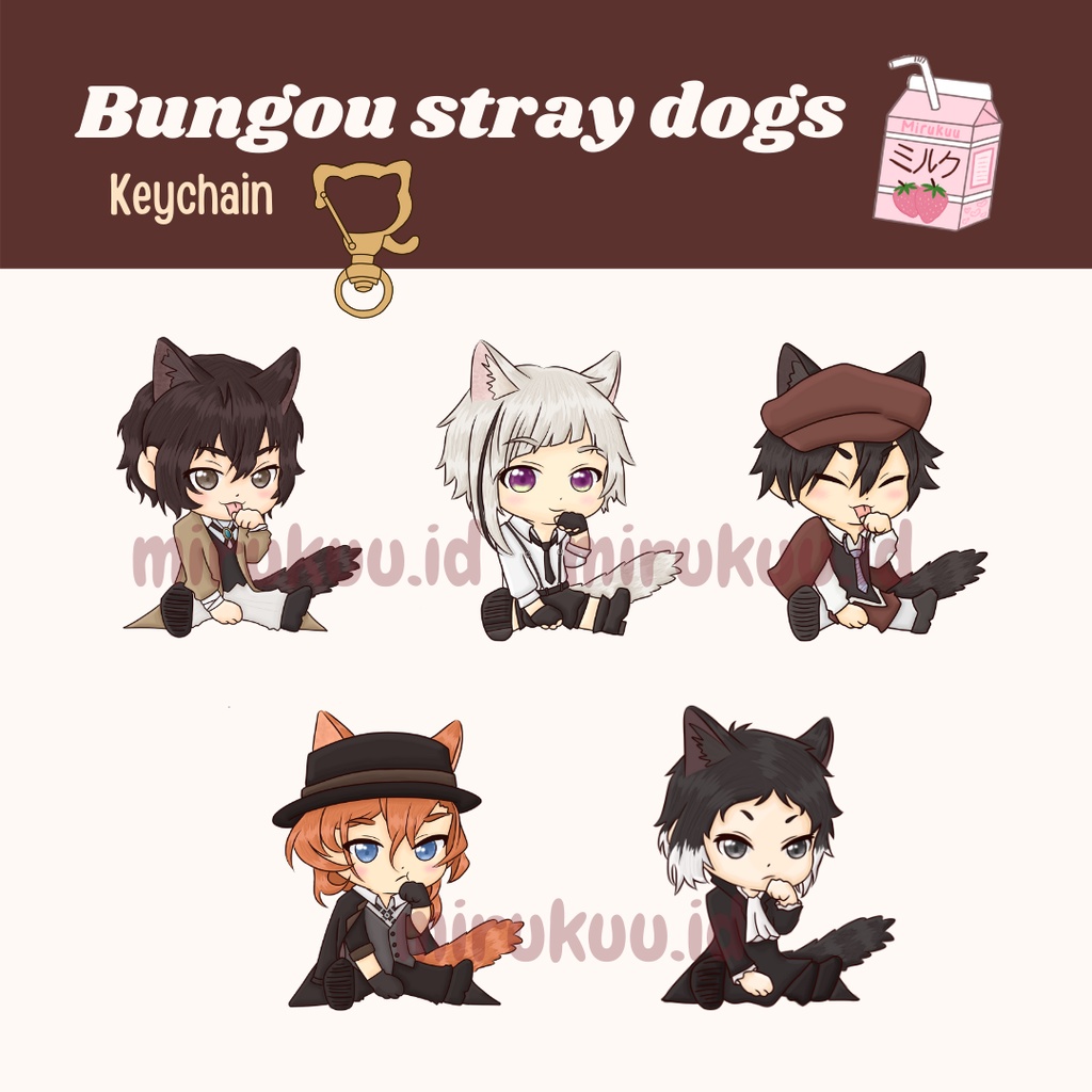 Jual Bungou stray dogs keychain | Shopee Indonesia