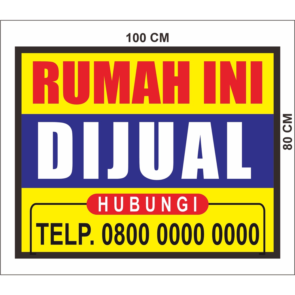 Jual Cetak Banner RUMAH DIJUAL | Shopee Indonesia