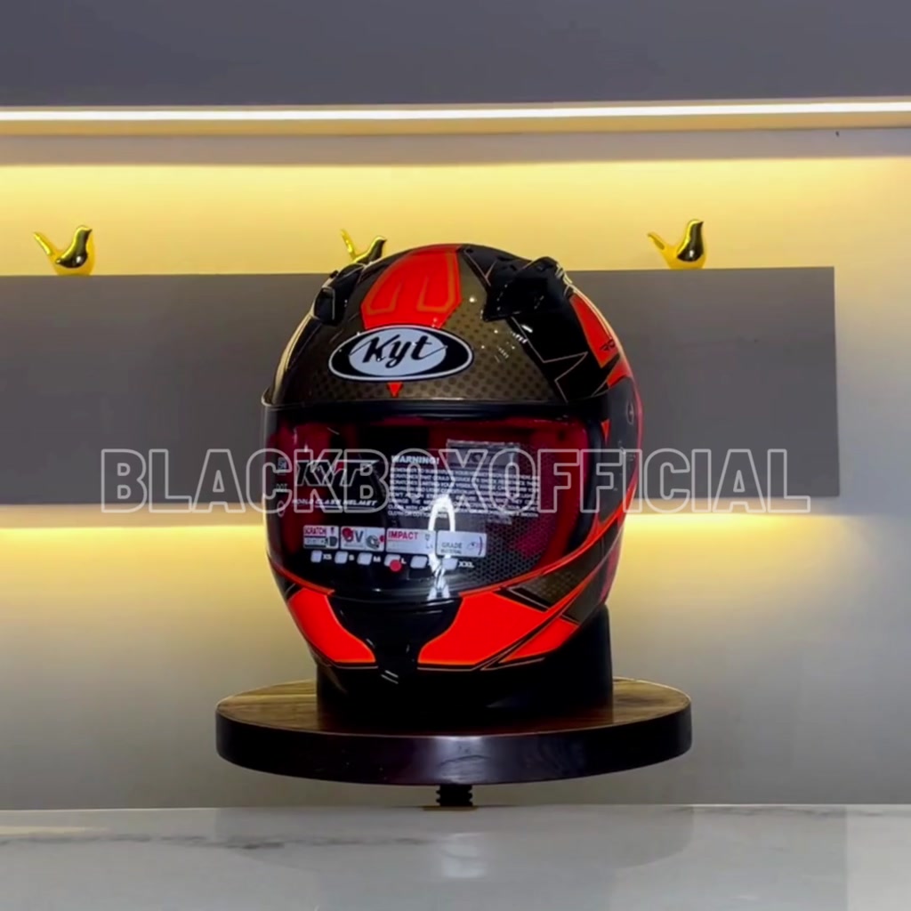 Jual KYT RC7 RC Seven #16 Red Fluo Gold Black | Shopee Indonesia
