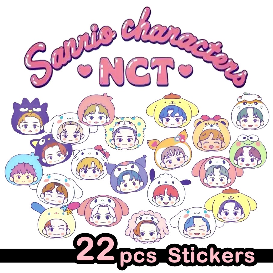 Jual NCT x Sanri0 Characters Stickers NCT Hello Kitty | Shopee Indonesia