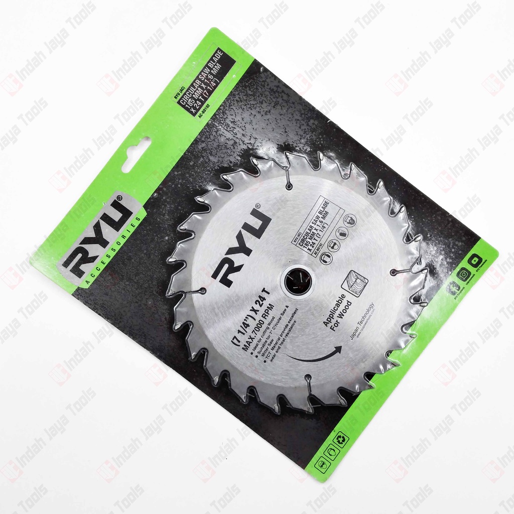 Jual RYU 7 X 24T Circular Saw Blade - Mata Pisau Potong Gergaji Kayu ...