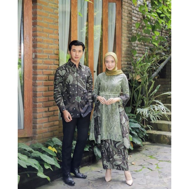 Jual Set Baju Couple Modern / Set Kebaya Brokat / Couple Keluarga ...