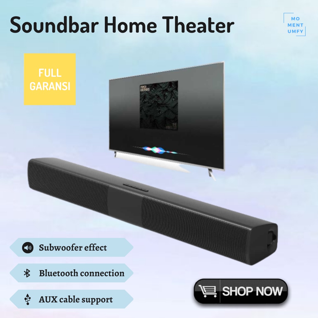 Jual Soundbar Speaker Spiker Bass TV Home Theater Teater Bluetooth