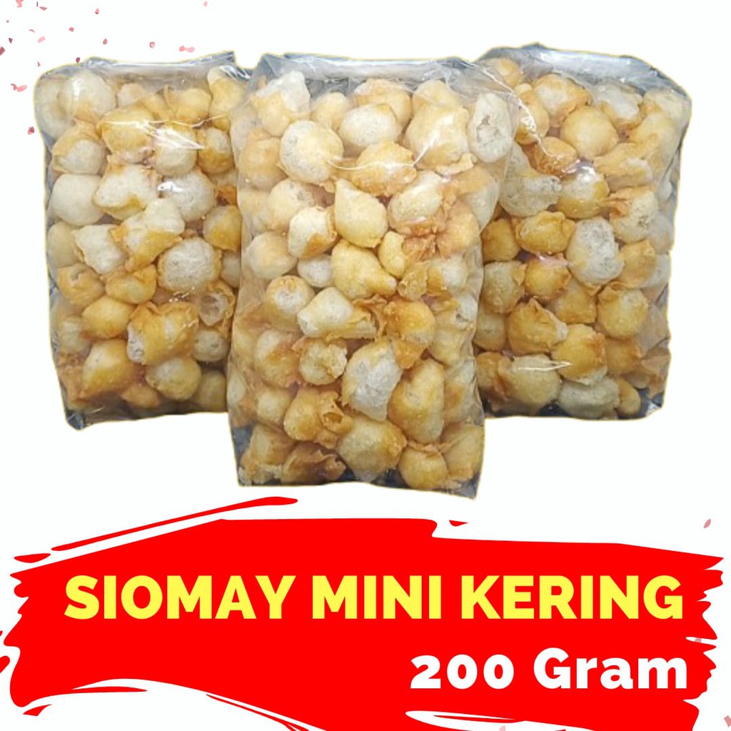 Jual Siomay Mini Kering 200 Gram Toping Baso Aci Seblak Shopee Indonesia