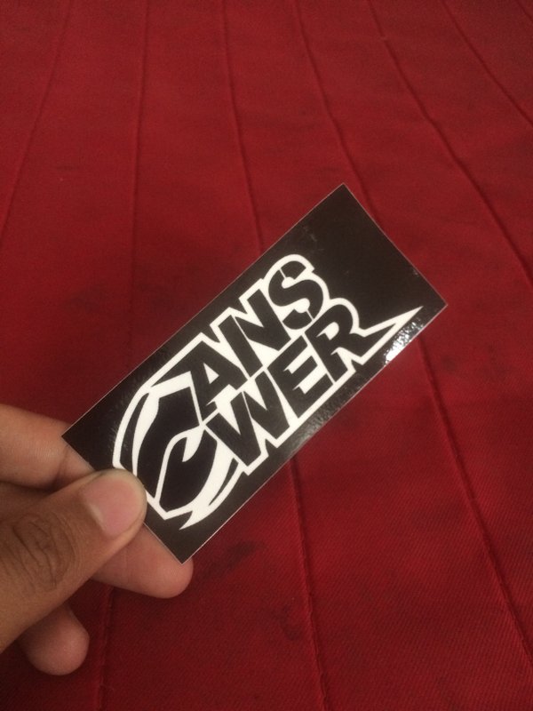Jual Stiker answer hitam | Shopee Indonesia