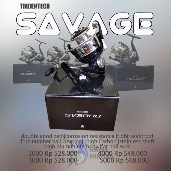 Reel Tridentech Savage 4000 Fishing Reel Saltwater Resistance