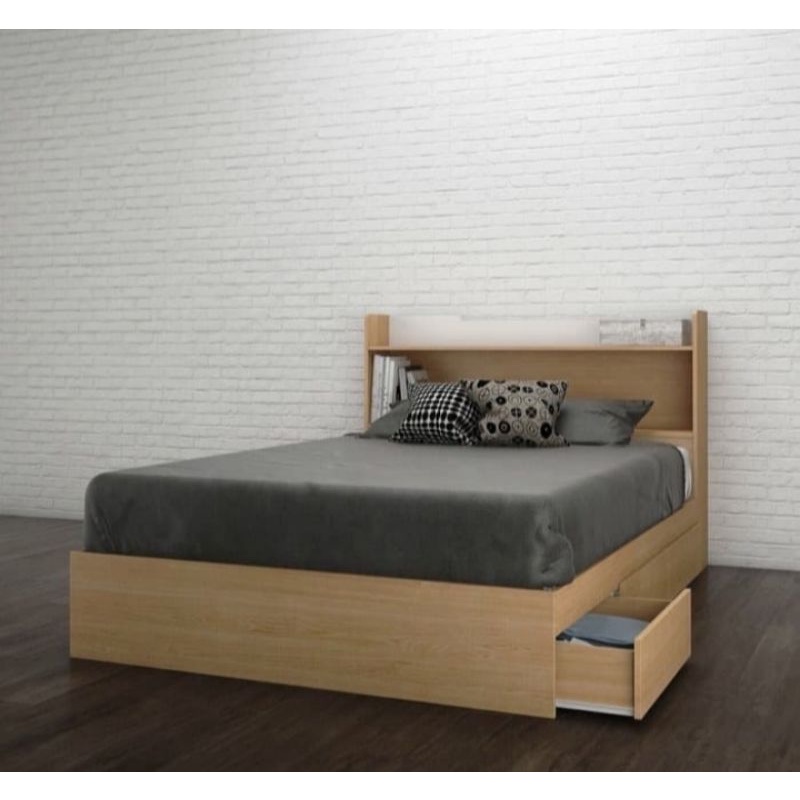 Jual ranjang / Divan /Dipan custom ada laci finishing HPL ukuran 160 x ...