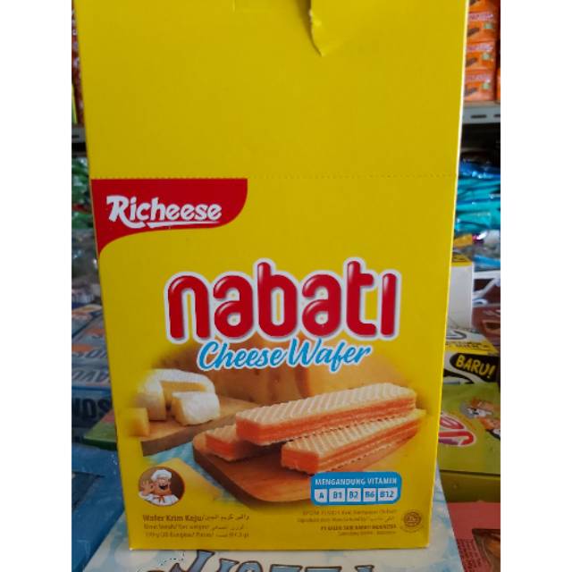 Jual Richeese Nabati Cheese wafer 1 box isi 20 pcs x 7.5 g / wafer keju ...