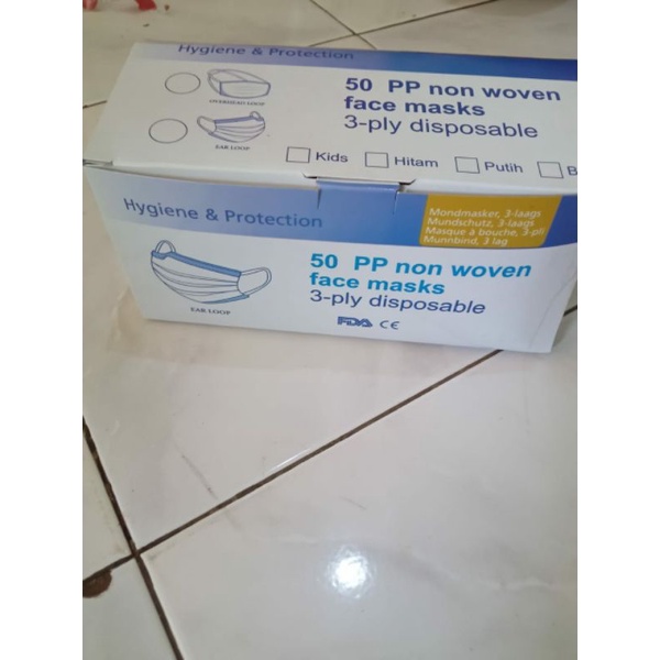 Jual Masker Medis Earloop Warna Biru Isi 50 Pcs | Shopee Indonesia