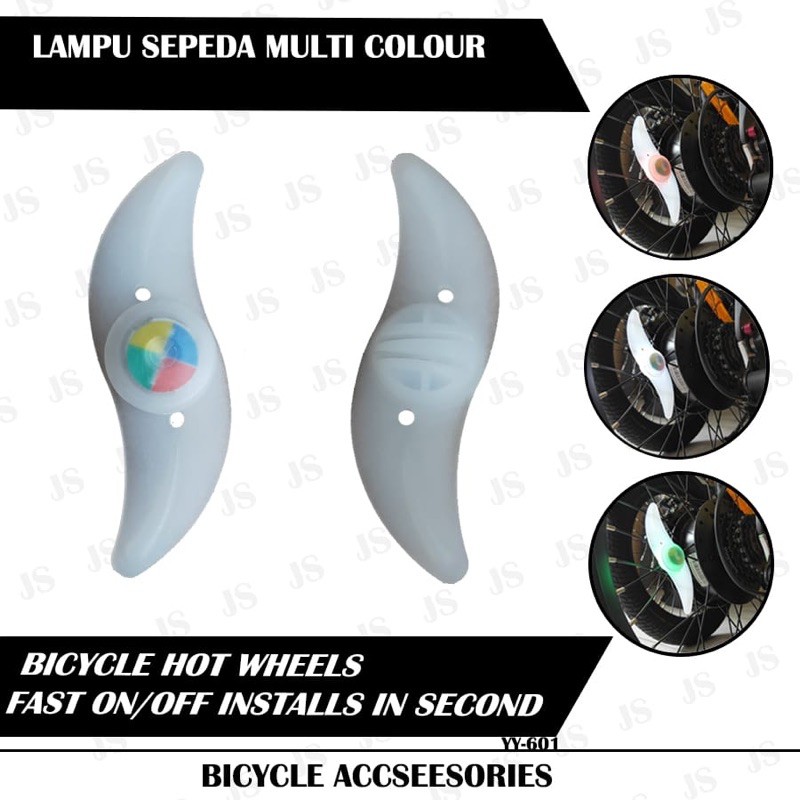 Jual Lampu Ban Sepeda Colorful Led Bicycle Wheel Light Jari Jari Spoke