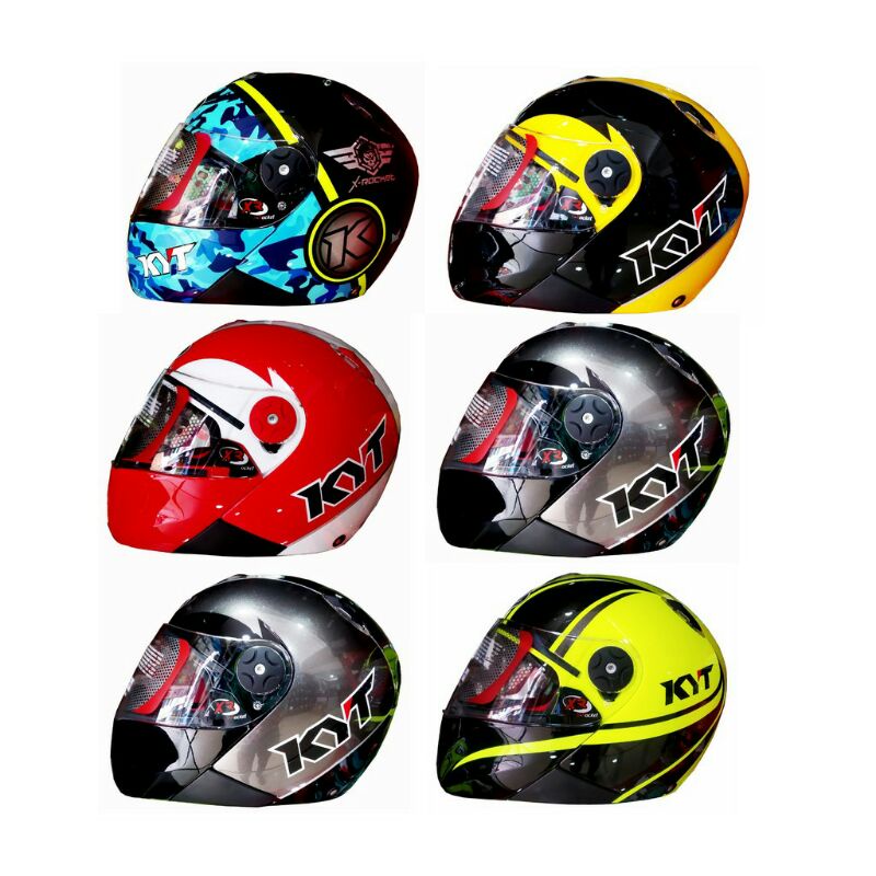 Jual helm fullface kyt xrocket, helm kyt x roket Shopee Indonesia