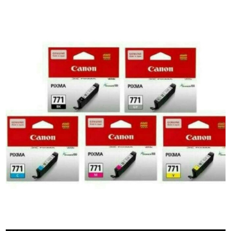 Jual Tinta Canon 771 Black And Color Originalpixma Mg5770 Mg 6870 Mg7770 Shopee Indonesia