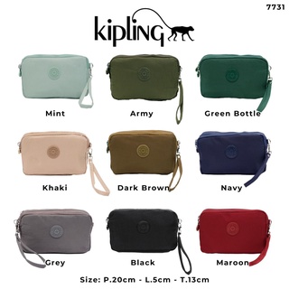 Jual KIPLING POUCH DOMPET TAS SLEMPANG WANITA - Dark Brown di