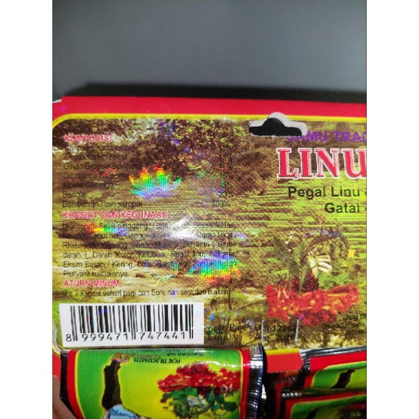 Jual linutik kapsul original pegel linu reumatik gatal gatal isi 20 ...